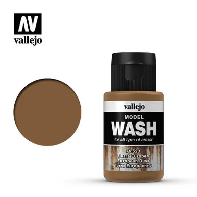 Vallejo Paint 35ml Bottle European Dust Model Wash