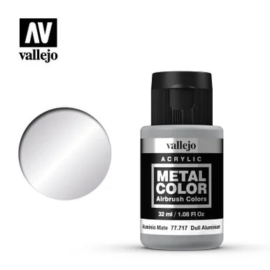 Vallejo Paint 32ml Bottle Dull Aluminum Metal Color