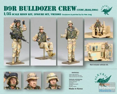 VLKVM35003 1:35 Valkyrie Models - D9R Bulldozer Crew USMC Iraq 2004 (3 Figure Set)