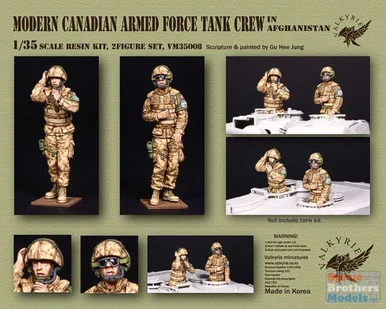 VLKVM35008 1:35 Valkyrie Models - Modern Canadian Armed Force Tank Crew in Afghanistan (2 Figure Set)