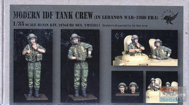 VLKVM35011 1:35 Valkyrie Models - Modern IDF Tank Crew in Lebanon War-1980 Era (2 Figure Set)