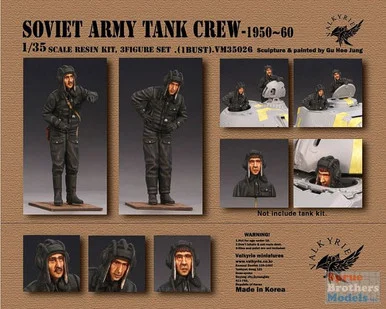 VLKVM35026 1:35 Valkyrie Models - Soviet Army Tank Crew 1950-60 (2 Figure/1 Bust Set)