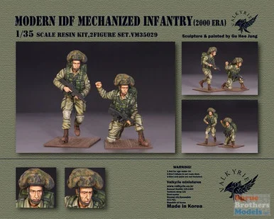 VLKVM35029 1:35 Valkyrie Models - Modern IDF Mechanized Infantry 2000 Era (2 Figure Set)