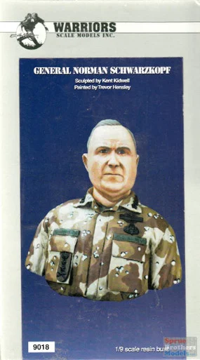 WAR09018 1:9 Warriors Bust - General Norman Schwarzkopf
