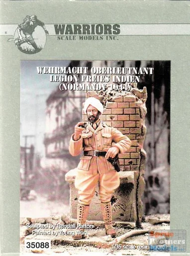 WAR35088 1:35 Warriors Wehrmacht Oberlt. Legion Freies Indien Figure Set