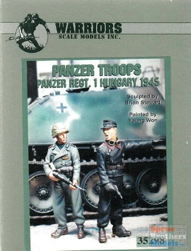 WAR35298 1:35 Warriors Panzer Troops Figure Set