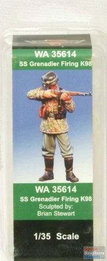 WAR35614 1:35 Warriors SS Grenadier Firing K98 Figure