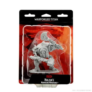 Wizkids 90324 Dungeons & Dragons Nolzur's Marvelous Unpainted Miniatures: Warforged Titan