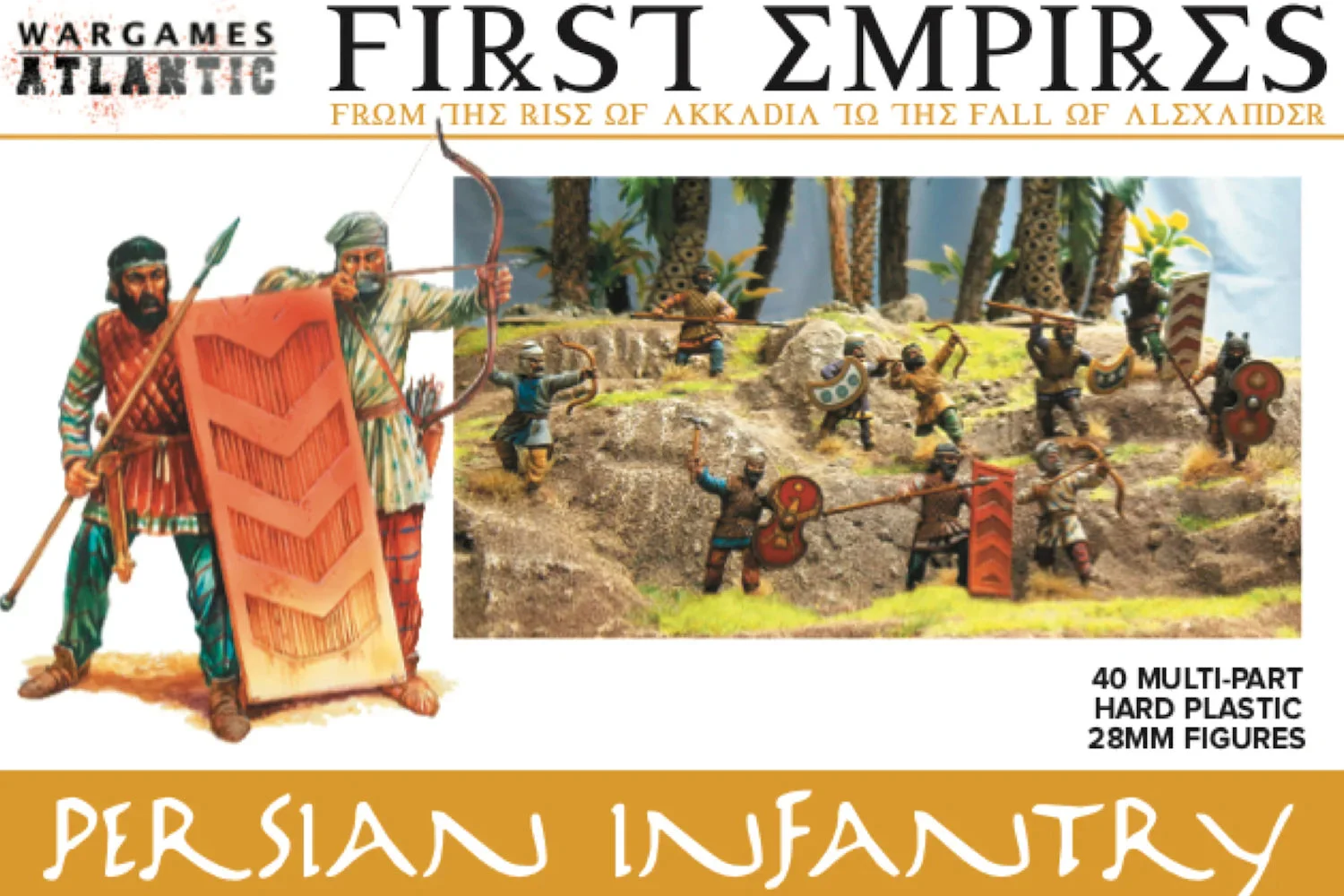 Wargames Atlantic Persian Infantry 28mm Scale Plastic Figures