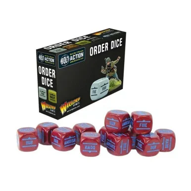 Bolt Action: Accessories - Orders Dice pack - Maroon