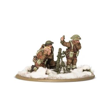 Bolt Action: British - British & Canadian Infantry (Winter) Medium Mortar Team