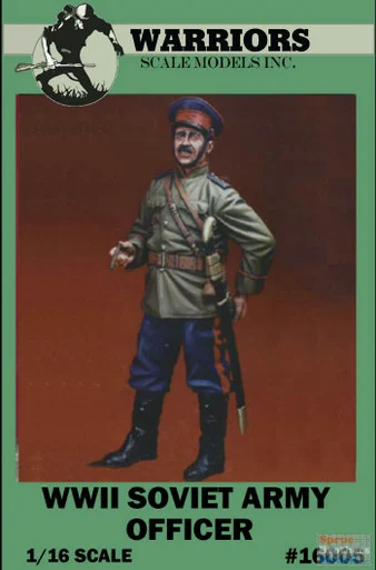 WARN16005 1:16 Warriors Scale Models - WW2 Soviet Army Officer Figure