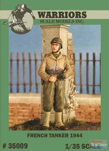 WARN35009 1:35 Warriors Scale Models Figure: French Tanker 1944