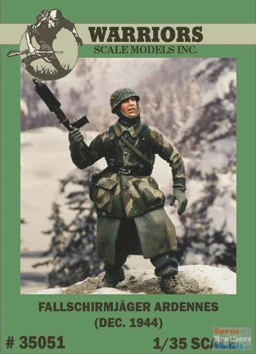 WARN35051 1:35 Warriors Scale Models Figure: Fallschirmjager Ardennes Dec 1944