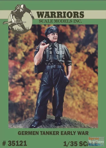 WARN35121 1:35 Warriors Scale Models Figure: German Tanker Early War