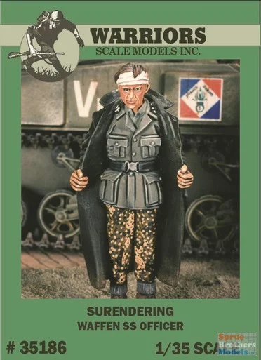 WARN35186 1:35 Warriors Scale Models Figure: Surrendering Waffen SS Officer