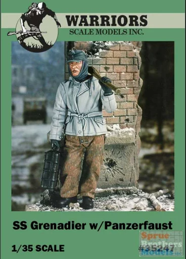WARN35247 1:35 Warriors Scale Models Figure: SS Grenadier with Panzerfaust