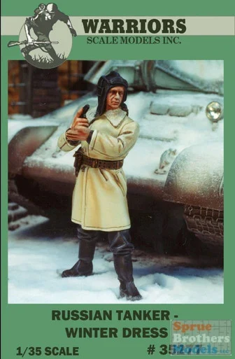 WARN35277 1:35 Warriors Scale Models Figure: Russian Tanker Winter Dress