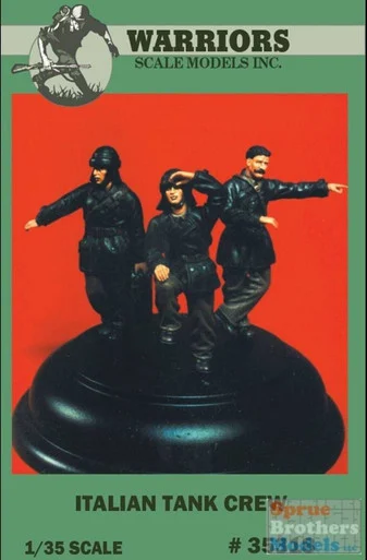WARN35318 1:35 Warriors Scale Models Figure Set: Italian Tank Crew