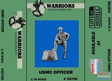 WARN35700 1:35 Warriors Scale Models Figure: USMC Officer