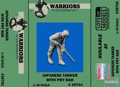 WARN35701 1:35 Warriors Scale Models Figure: Japanese Tanker with Pry Bar
