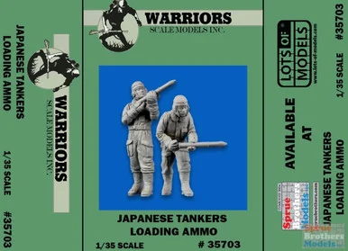 WARN35703 1:35 Warriors Scale Models Figures: Japanese Tankers Loading Ammo (2 figures)