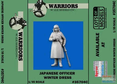 WARN35704C 1:35 Warriors Scale Models Figure: Japanese Officer Winter Dress