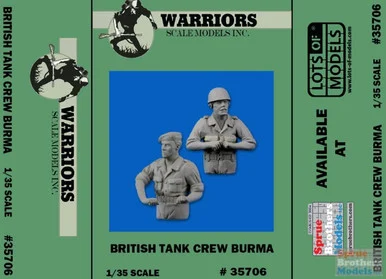 WARN35706 1:35 Warriors Scale Models Figures: British Tank Crew Burma (2 partial figures)