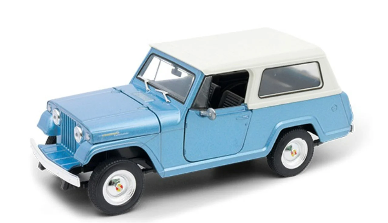 Welly 1967 Jeep Jeepster Station Wagon (Blue) 1/24 Scale Diecast Model – NEX Collection