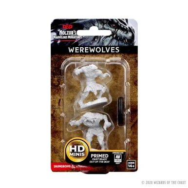 Wizkids 73194 Dungeons & Dragons Nolzur`s Marvelous Unpainted Miniatures: Werewolves