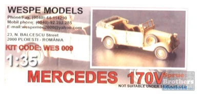 WES35009 1:35 Wespe Mercedes 170V - Wespe Model