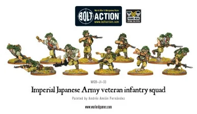 Bolt Action: Japanese - Japanese Veteran infantry squad