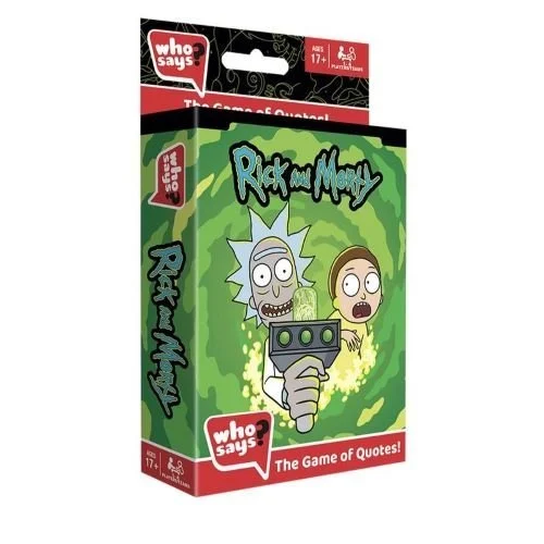 Who Says? Card Game Rick and Morty Edition - License 2 Play