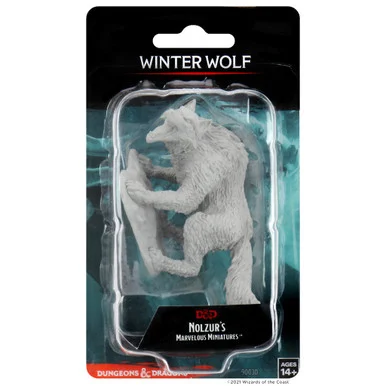 Wizkids 90030 Dungeons & Dragons Nolzur`s Marvelous Unpainted Miniatures: Winter Wolf