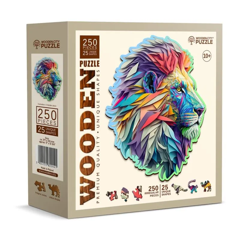 Wooden City Puzzle: MODERN LION 250/25, wooden, 8+