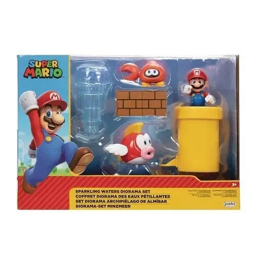 World of Nintendo 2 1/2" Sparkling Waters Diorama Set - Jakks Pacific