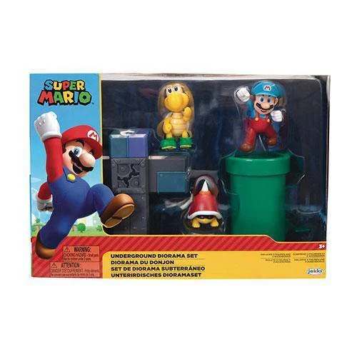 World of Nintendo 2 1/2" Underground Diorama Set - Jakks Pacific