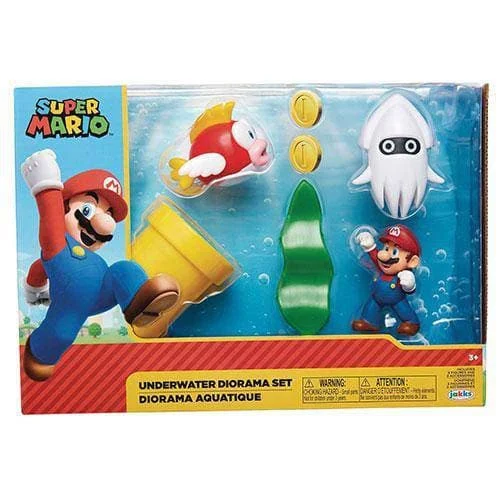 World of Nintendo 2 1/2" Underwater Diorama Set - Jakks Pacific