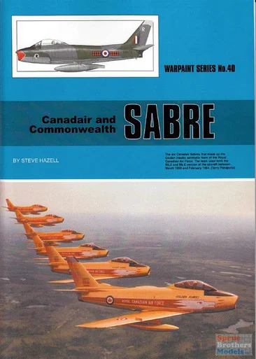 WPT040 Warpaint Books - Canadair and Commonwealth Sabre