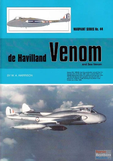 WPT044 Warpaint Books - de Havilland Venom