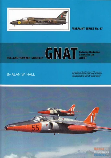WPT067 Warpaint Books - Folland/Hawker Siddeley Gnat