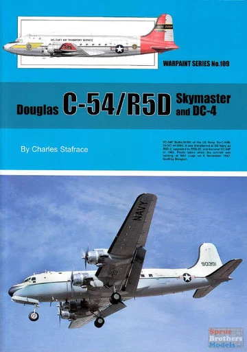 WPT109 Warpaint Books - Douglas C-54 / R5D Skymaster and DC-4