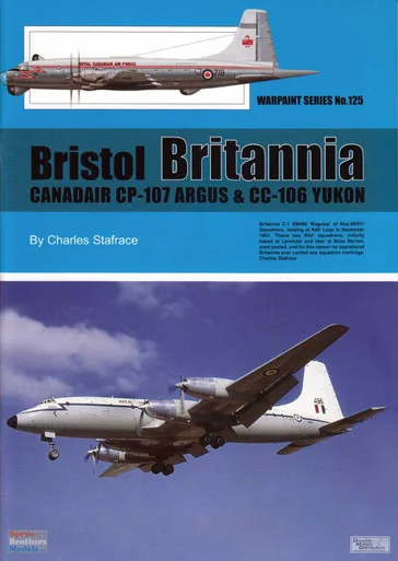WPT125 Warpaint Books - Bristol Britannia, Canadair CP-107 Argus & CC-106 Yukon-17