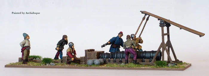 War Of The Roses Bombard, 28 mm Scale Model Metal Figures - Perry Miniatures