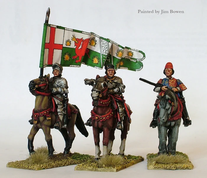 Wars Of The Roses Lancastrian High Command Mounted, 28 mm Scale Model Metal Figures - Perry Miniatures