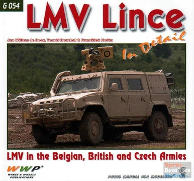 WWPG054 Wings & Wheels Publications - LMV Lince in Detail (LMV in Belgian, British and Czech Armies)