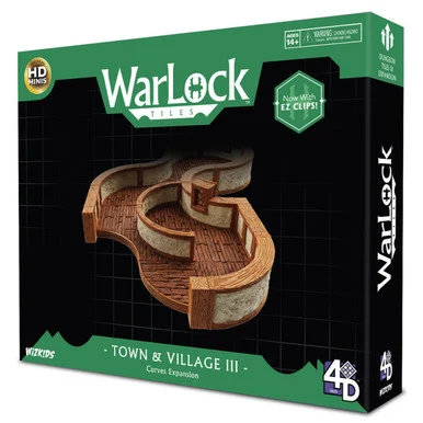Wizkids 16519 WarLock Tiles: Town & Village III - Curves