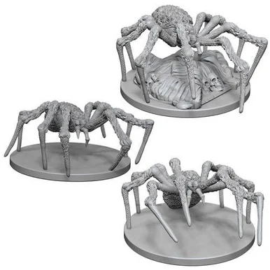 Wizkids 72558 Dungeons & Dragons Nolzur's Marvelous Unpainted Miniatures: Spiders