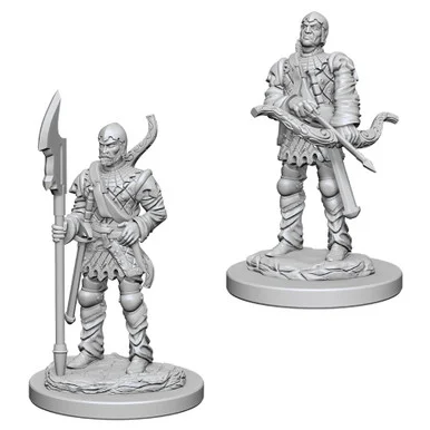 Wizkids 72583 Pathfinder Deep Cuts Unpainted Miniatures: Town Guards