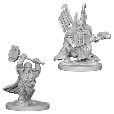 Wizkids 72630 Dungeons & Dragons Nolzur`s Marvelous Unpainted Miniatures: Dwarf Male Paladin